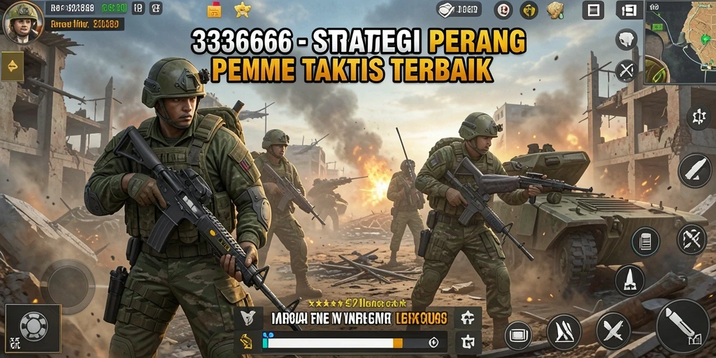 Tampilan gameplay seru dan taktis dari 333666.
