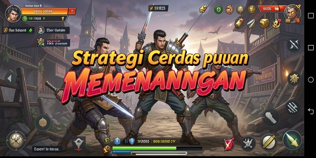 Screenshot gameplay 8055 menampilkan pertempuran strategi yang dinamis dan seru.