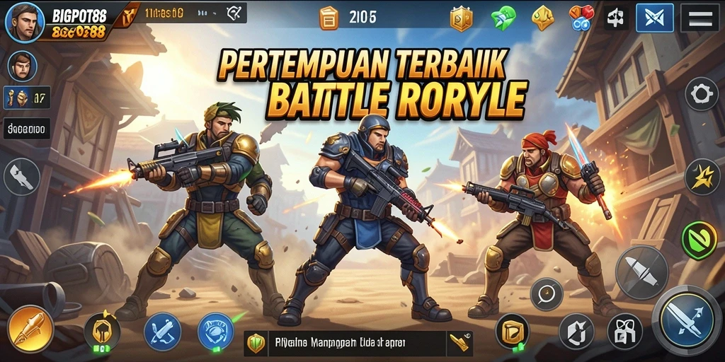 Tampilan gameplay mendebarkan di BIGPOT88 dengan aksi pertempuran yang intens.