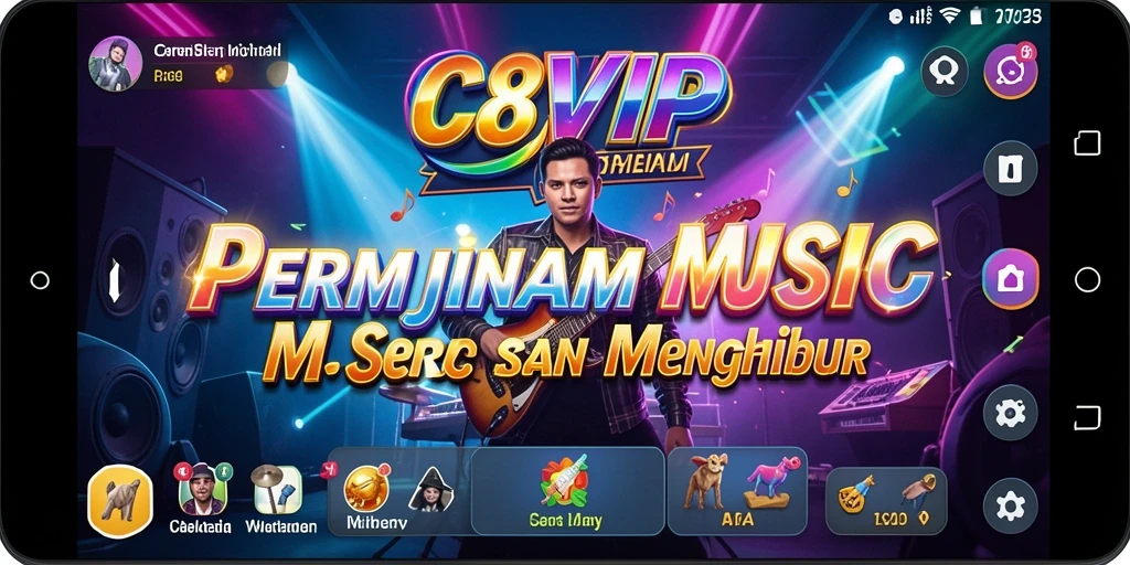 Screenshot utama C8VIP menampilkan gameplay yang dinamis dan interaktif.