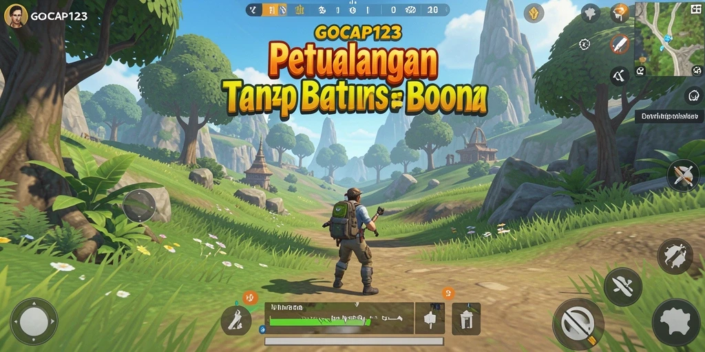 Gameplay GOCAP123 menampilkan eksplorasi tak terbatas dalam dunia terbuka.