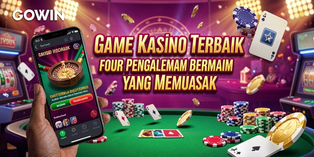 Tampilan gameplay GOWIN yang menakjubkan di kasino virtual.