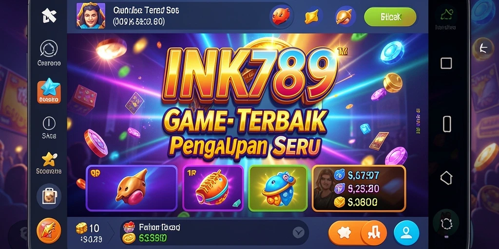 Gameplay slot yang menarik dan penuh warna di INK789.