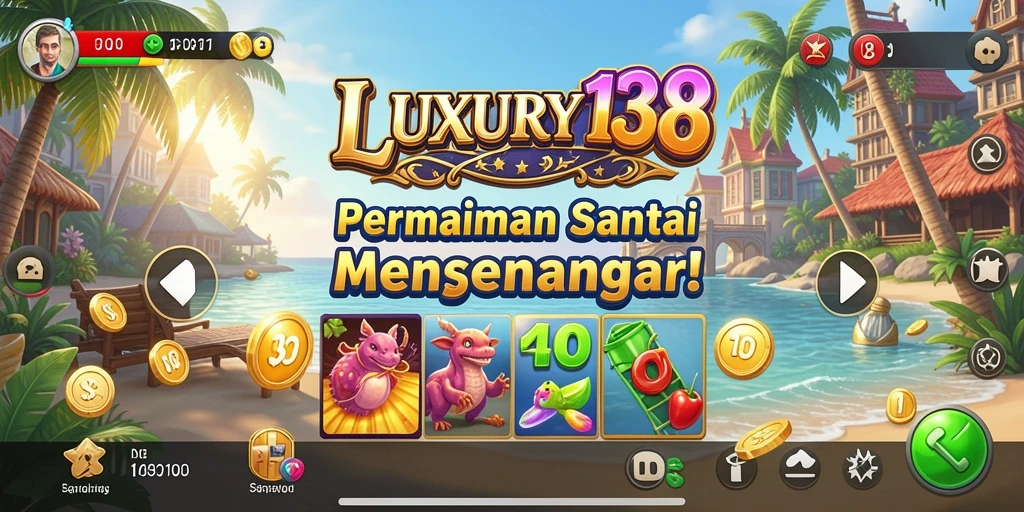 Tampilan gameplay <strong>LUXURY138</strong> yang menawan dan penuh warna.