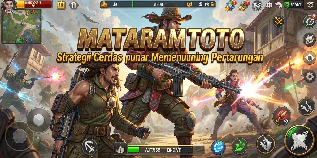 Screenshot gameplay MATARAMTOTO menampilkan aksi strategi yang intens.