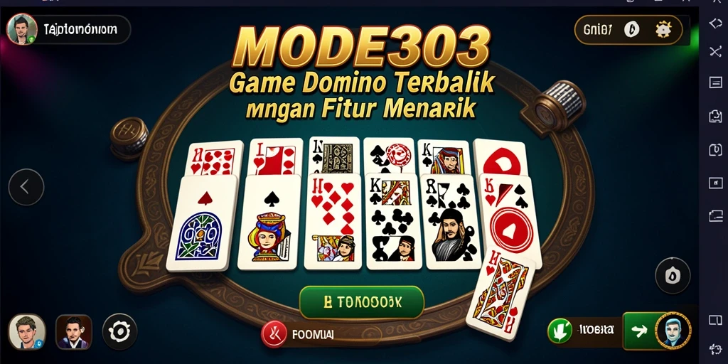 Tampilan gameplay seru dari MODE303 saat bermain Domino.