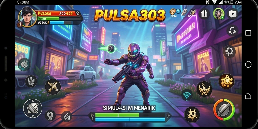 Tangkapan layar PULSA303 yang menunjukkan gameplay simulasi yang seru.