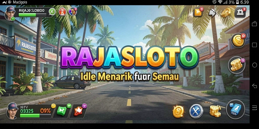 Tampilan gameplay RAJASLOTO yang menyenangkan dan interaktif.