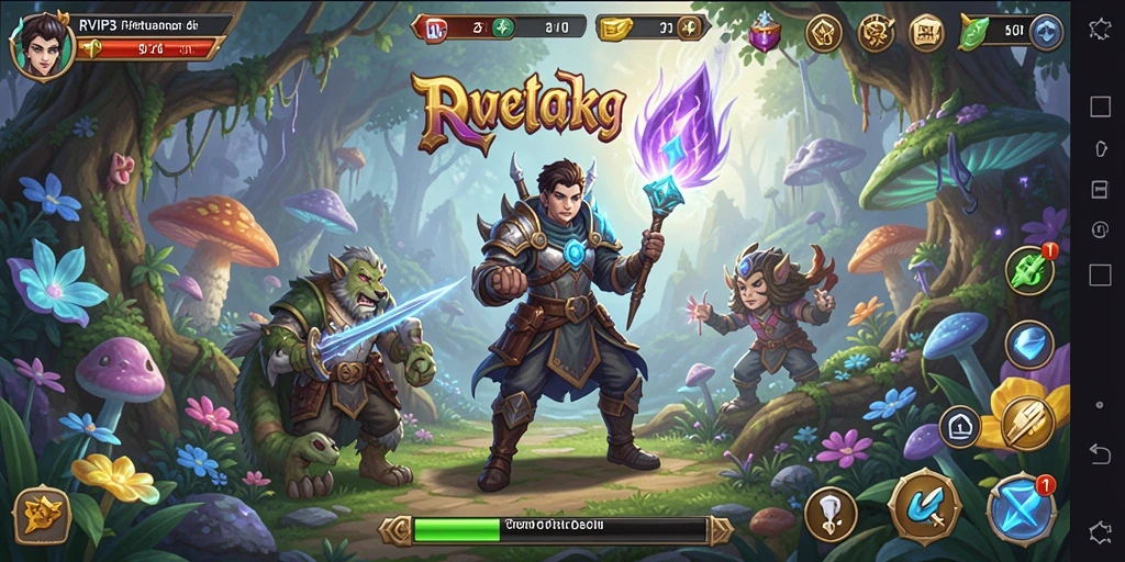 Tampilan gameplay seru dan menantang dari RVIP3 di dunia petualangan.