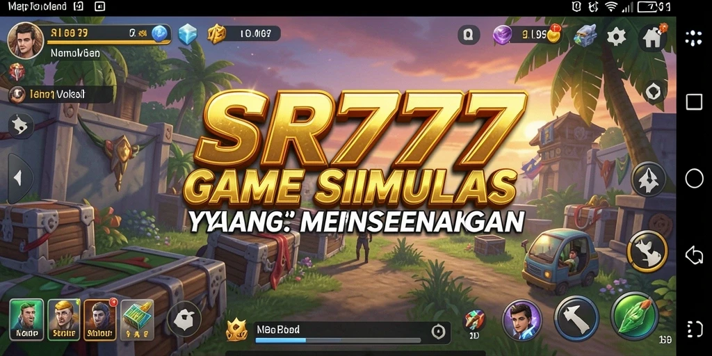 Screenshot gameplay dari SR777 yang menunjukkan interaksi simulasi.