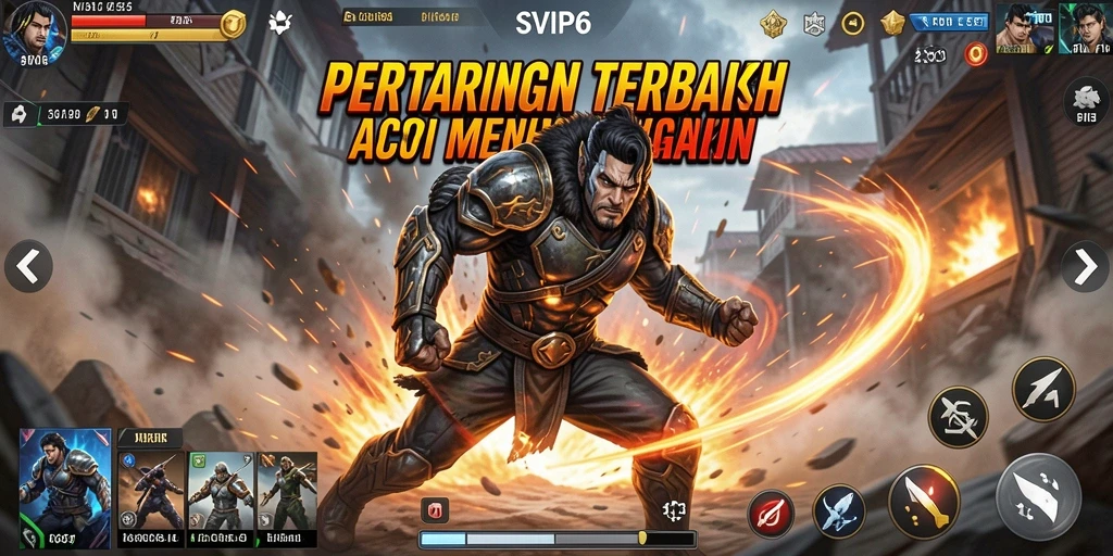 Screenshot gameplay SVIP6 yang menegangkan dan dinamis.