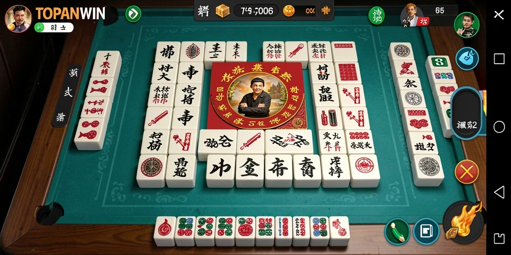 Screenshot gameplay TOPANWIN menampilkan level Mahjong yang menarik.