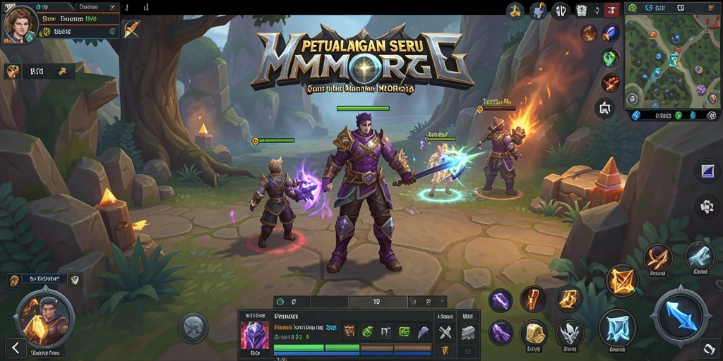Menampilkan gameplay MMORPG yang seru dan penuh aksi.