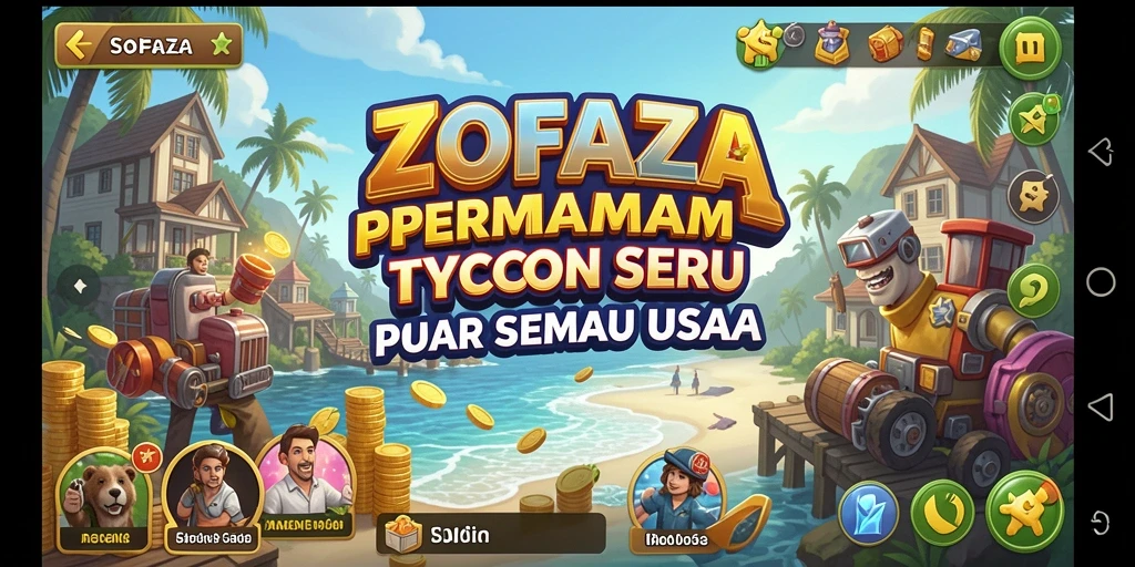 Tampilan menarik dari gameplay ZOFAZA yang penuh strategi.